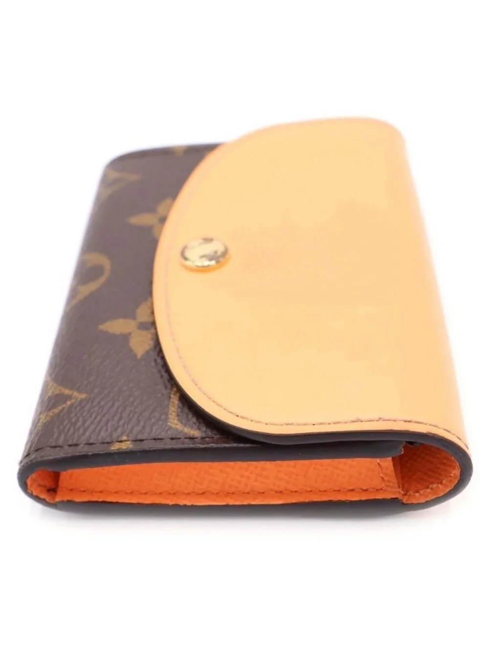Louis Vuitton Compact Wallet Monogram Brown Orange